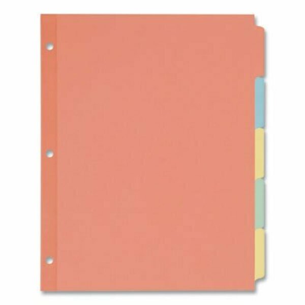 Avery Dennison Avery, WRITE & ERASE PLAIN-TAB PAPER DIVIDERS, 5-TAB, LETTER, MULTICOLOR, 36 SETS 11508